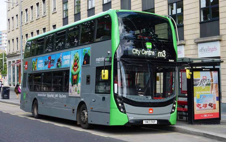 First Bristol Scania N250UD ADL Enviro400MMC 36801 m3